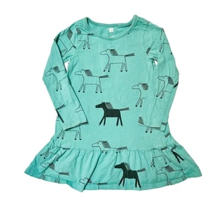 Tea Collection Patina Highland Horses Dress Size 4 - Picture 1 of 7