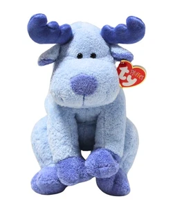 Juguete de peluche Ty Pluffies - Bloose the Blue Moose, MWMT - Imagen 1 de 6