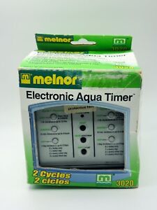 Melnor 3020 Electronic Aqua Timer 2 Cycle Programmable Garden Hose Timer NIB