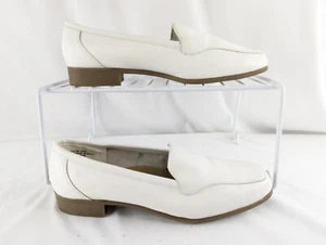 New Dr Scholl's "Lauren" Women's White Leather Shoes Sz 8 Career Comfort - Picture 1 of 17