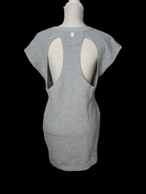 Vestido Suéter Under Armour L Grande Para Mujer Gris Manga Corta Recortado Espalda  Foto 1 de 4
