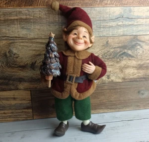 Vintage Karen Didion Weihnachtselfe Puppe 10 Zoll groß Vintage - Bild 1 von 8