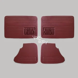 Vw upholstery seat cover / door panel board basket weave maroon red 1965-70 - Picture 1 of 7