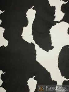 Wildleder Samt HEILIGE KUH Druck Stoff Polsterung SCHWARZ / 54" breit / BTY verkauft - Bild 1 von 7