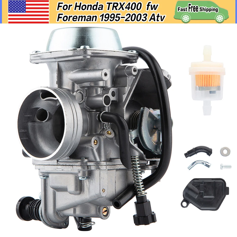 Carburetor For Honda Foreman 400 TRX400FW 1995 1996 1997 1998 1999 2000-2005 ATV - Image 1 of 4
