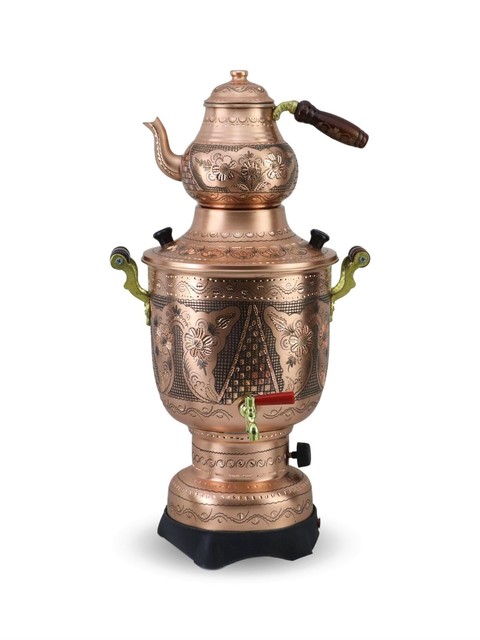 Compra online de Bule de cobre Par de chá Antiguidades Novos acessórios de  cozinha Utensílios de chá bule turco Chaleira Utensílios de chá Infusores  de chá Jogo de chá Samovar