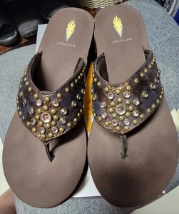 Volatile Zinnia Damen-Sandale ─ bronzefarben ─ 10 M ─ NEU! Wirklich süß & bequem!  - Bild 1 von 5