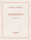 Sarabande Francis Poulenc Guitar or Lute  Book [Softcover]