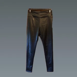 Black Faux Leather Leggings - Picture 1 of 1