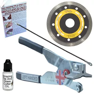Manual Tile Cutter Kit Left Handed with Tile Saw Blades for Outlets and Notches - Picture 1 of 12