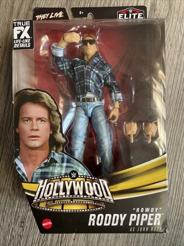 WWE Hollywood Elite Collection Rowdy Roddy Piper  - They Live Action Figure WWF Cover
