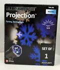 Gemmy LED Light Show SnowFlurry Projection Light Blue & White  Turning  Swirling