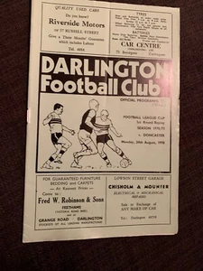 1970 Darlington V Doncaster Football Programme - Picture 1 of 3