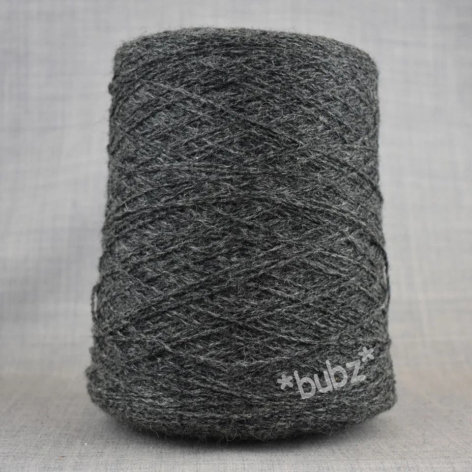 PURE SHETLAND WOOL 4 PLY YARN OXFORD GREY 400g CONE 8 BALL HAND MACHINE KNITTING - Image 1 of 1