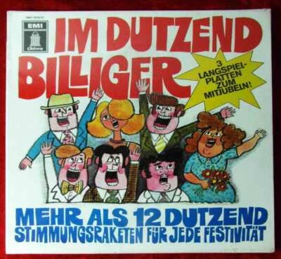 3LP Box Im Dutzend Billiger (Odeon SMO 1010/12 D 1970 Selaed OVP - Bild 1 von 2