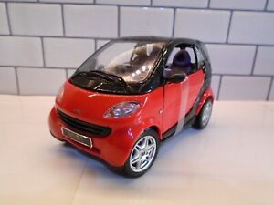 MAISTO SPECIAL EDITION 1.18 SMART CAR & yellow body work to alternate/red & box