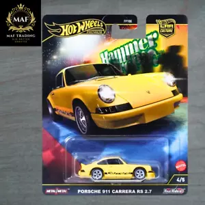 Hot Wheels Premium Porsche 911 Carrera RS 2.7 Hammer Drops Yellow 2025 | Auto... - Foto 1 di 2