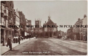 Marlborough Postcard Wiltshire Real Photo View of the High Street c.1907