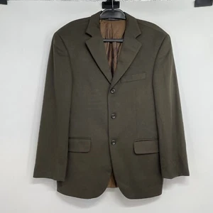 Arnold Brant Loro Piana Sport Coat Blazer Men’s 38 Green Cashmere  3 Button - Picture 1 of 10