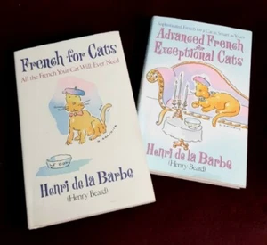 French for Cats 2 Hardcover Books~Henry Beard Vintage 1991-'92 Humor Satire - Picture 1 of 19