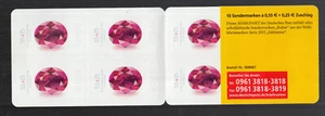2012 Germany - Welfare Stamps Jewels - Booklet of 10 v s.adhesive MNH SG. 3754 - Picture 1 of 3