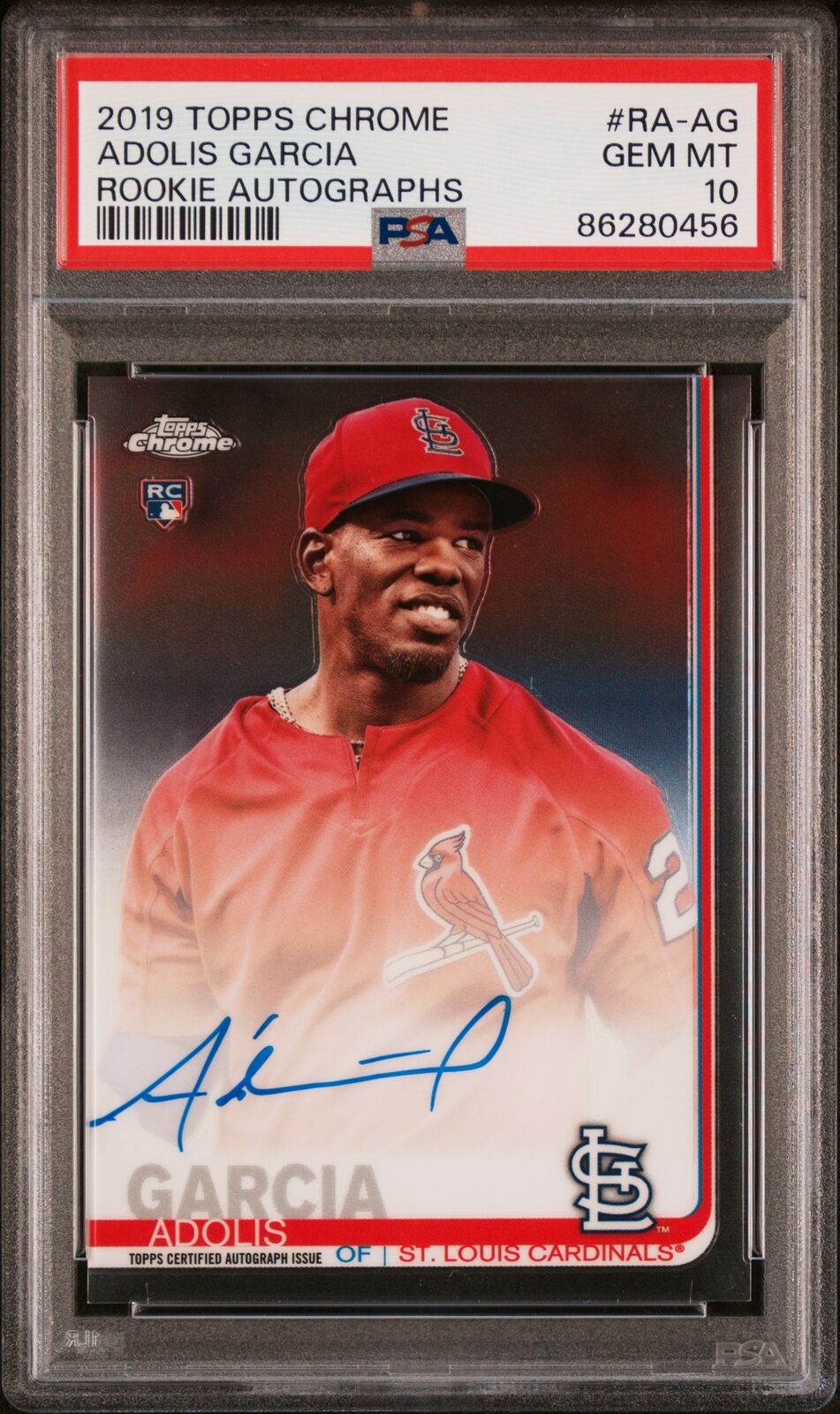 2019 Topps Chrome #RA-AG Adolis Garcia Rookie Autographs PSA 10 GEM MT