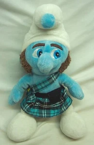 Build A Bear The Smurfs Movie GUTSY SMURF IN KILT 10" Plush STUFFED ANIMAL 2011 - Picture 1 of 3