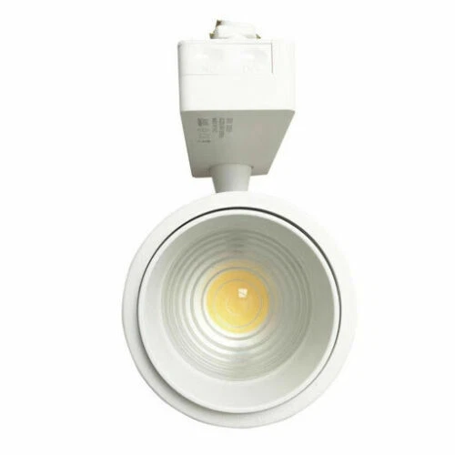 Faretto LED a binario MONOFASE 30w orientabile e cono di luce regolabile BIANCO - Immagine 1 di 4