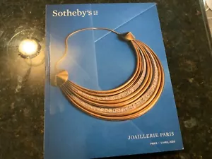 Sotheby's Auction Catalog Joaillerie ( Jewelry) Paris, 4.1. 2020. Bucheron etc. - Picture 1 of 3