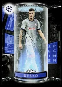Inserto esemplari UEFA cromato Benjamin Sesko 2022-23 Topps FC Salzburg #S-6 - Foto 1 di 2