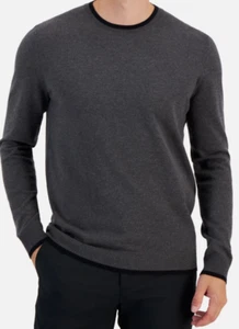Alfani Men's Contrast Edge Crewneck Sweater, Created for Macy's - Picture 1 of 1
