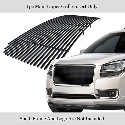 Se adapta a GMC Acadia 2013-2016 con cubierta de logotipo superior negro billet parrilla inserto Foto 1 de 4