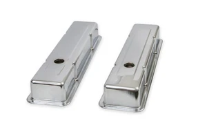9800 Mr Gasket Chrome Valve Covers Chevrolet Small Block 262-400 1960-1986 - Picture 1 of 6