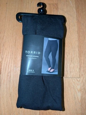 Leggings Torrid Talla 3 Premium Longitud Completa Fix Negro Plus NUEVO  Foto 1 de 2