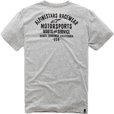 Camiseta Alpinestars Service Premium Bolsillo Gris Jaspeado Foto 1 de 2