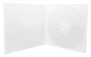 50 Custodie SLIM trasparenti singole VCD PP Poly 5MM con coperchio in plastica - Foto 1 di 3