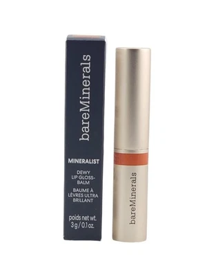 Brillo de labios bareMinerals Mineralist Dewy-Balm hidratación 24 horas GRATEFUL 0,1 oz nuevo en caja Foto 1 de 3