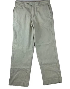 Tommy Bahama Pantalones Chinos Beige 33X32 90% Mezcla Seda Golf Oficina Preppy Informal - Imagen 1 de 10