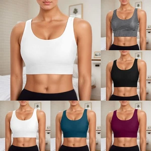 Mujeres Sujetador deportivo Bikini Top Sujetador de natación Atlético Natación Top Cuello Traje de baño Prenda para el torso - Imagen 1 de 36