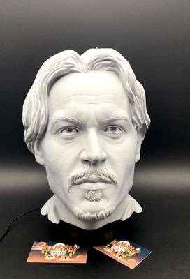 Soporte para Auriculares Busto Johnny Depp - Pirate Jack Actor Deco - Busto Pintable Regalo Foto 1 de 4