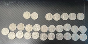 Lot of 29 John F. Kennedy JFK 1970s 1980s 1990s Half Dollar US Coins D, P - Picture 1 of 4