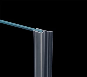 Flexible Glass Door Side Seal Strip 100 Inch Frameless Shower Door Side Sweep... - Imagen 1 de 2