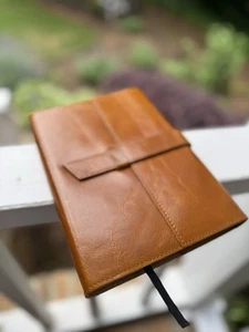 Cognac Leather Travel Adventure Journal Refillable Notebook Sketchbook Diary - Picture 1 of 8