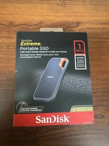 SanDisk 1TB Extreme Portable Silver External SSD - Up to 1050 MB/s - USB-C New - Bild 1 von 5
