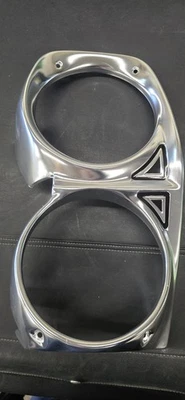 1967 Ford Fairlane/ Ranchero PASSENGER Front Light Bezel Chrome - Image 1 of 4