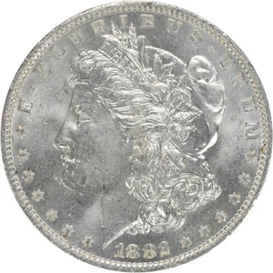 1882-O Morgan Silber Dollar Stempelglanz ungeprüft #200 - Bild 1 von 2