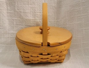 American Cancer Society Longaberger Basket Vtg 1999 Handcrafted Numbered Signed - Picture 1 of 10