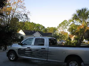 LARGE Flame Side Graphic Decals Flames Graphics Decal FIT Ram Tundra Titan F150 - Picture 1 of 1