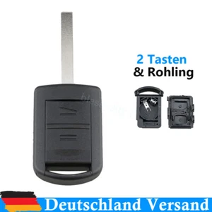 Autoschlüssel 2 Tasten Gehäuse für Opel Corsa C Meriva A Combo Tigra Astra Agila - Bild 1 von 7