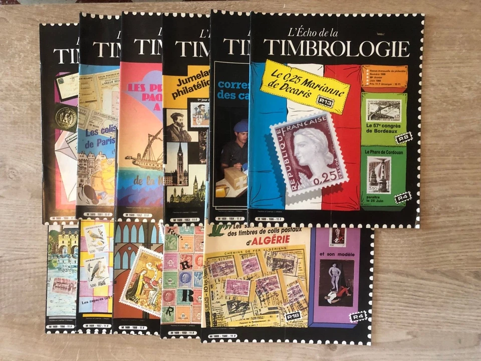 Echo de la Timbrologie 1984 complet soit 11 numéros du n°1550 à 1560 tb état - Photo 1/1